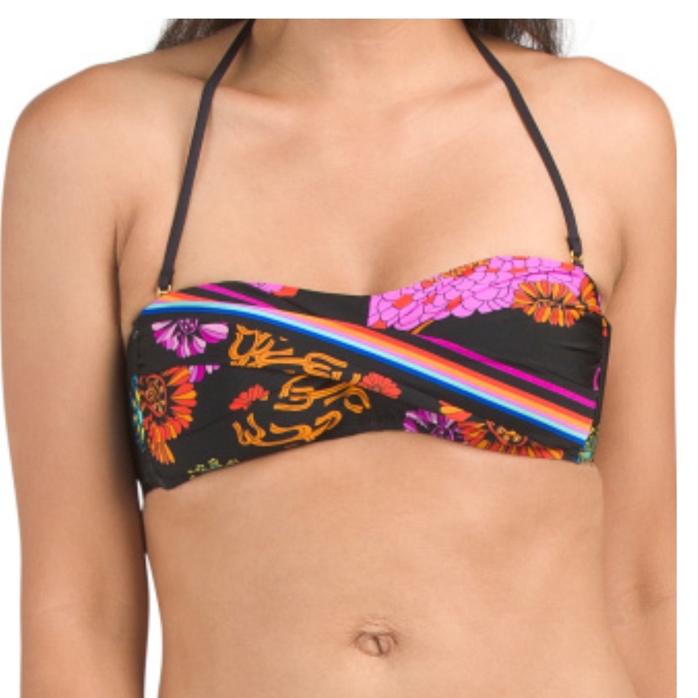 HP 5/17!! NWT Trina Turk Electric Reef Twist Bandeau Top - Picture 4 of 11